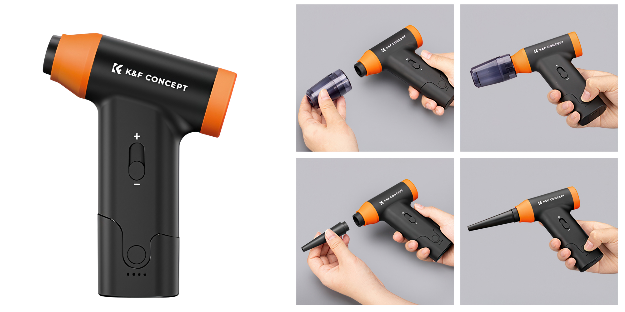 Dmuchawa wielofunkcyjna K&F Concept 14w1 - Bogaty zestaw końcówek